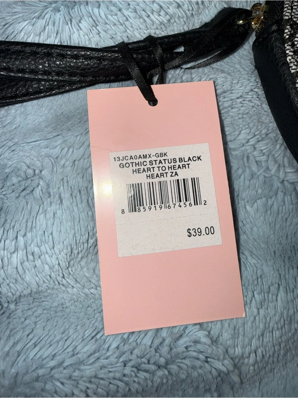 New with tags Juicy Couture heart-shaped wristlet 🖤✨